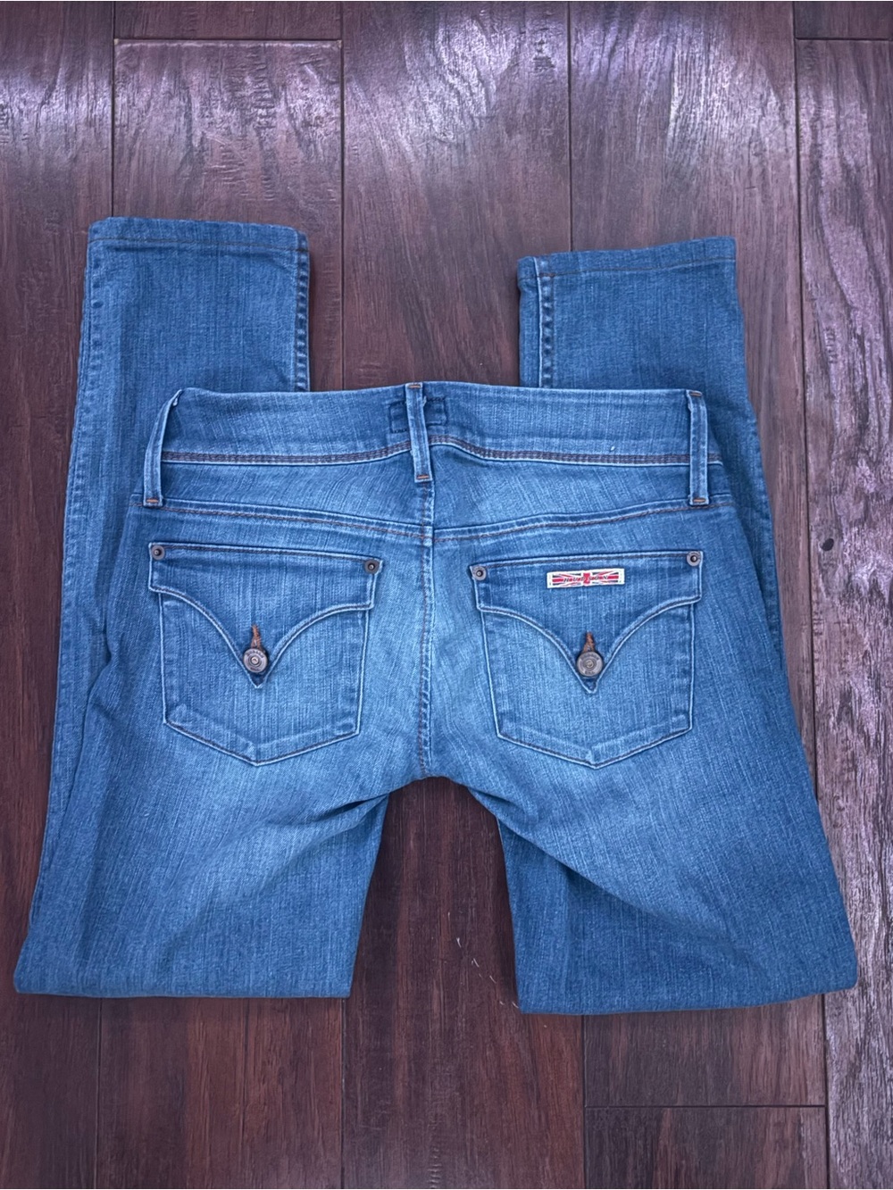 Hudson Jeans Straight Leg Medium Blue Denim